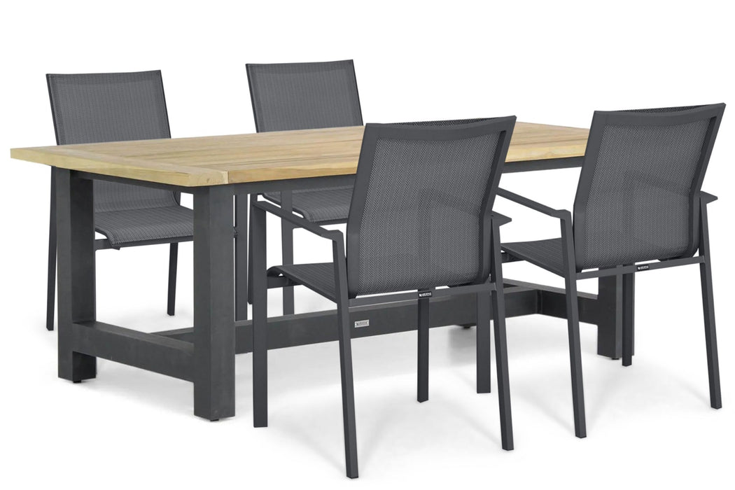 Lifestyle Timo/San Francisco 200x100 cm dining tuinset 5-delig