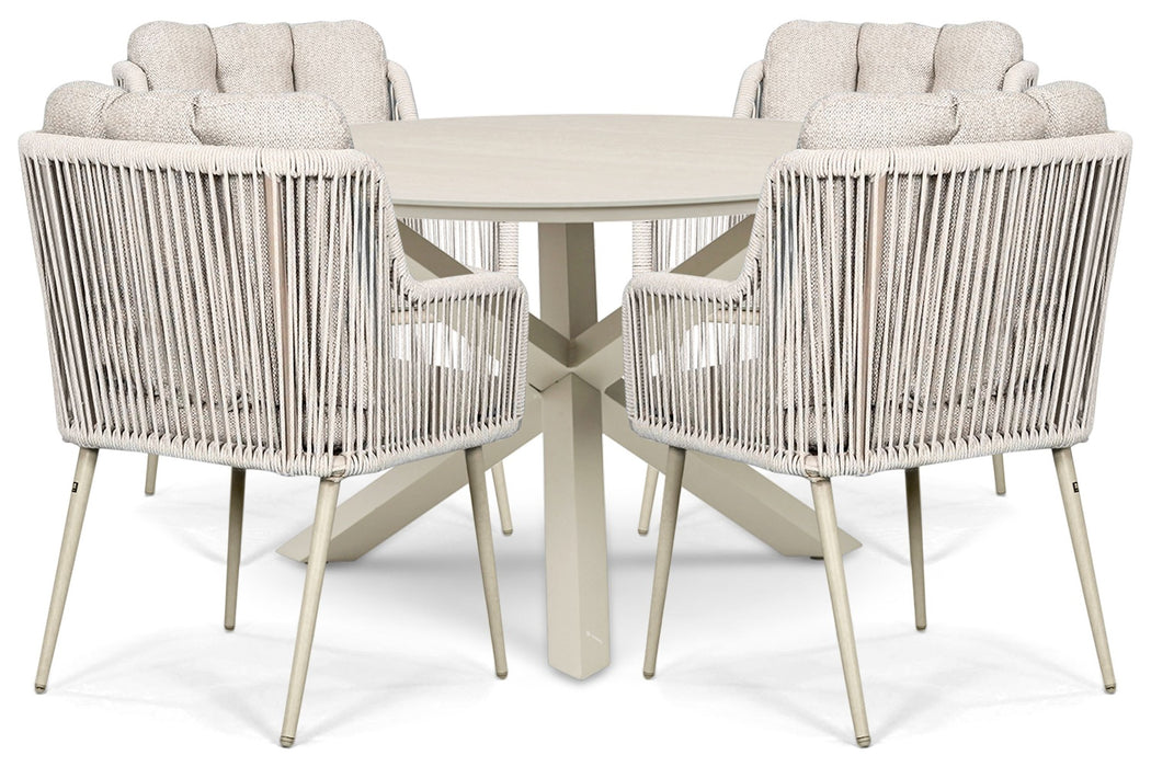 Lifestyle Tivoli/Xento 120 cm dining tuinset 5-delig - 25871