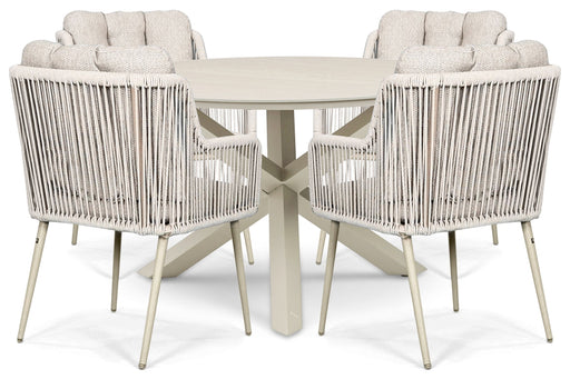 Lifestyle Tivoli/Xento 120 cm dining tuinset 5-delig - 25871