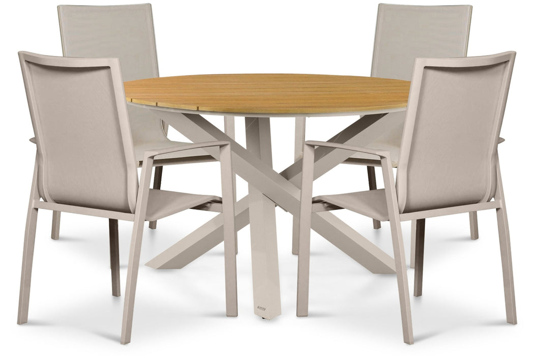 Lifestyle Ultimate/Ancona 125 cm dining tuinset 5-delig - 25582