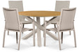 Lifestyle Ultimate/Ancona 125 cm dining tuinset 5-delig - 25582