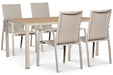 Lifestyle Ultimate/Creta 160x90 cm dining tuinset 5-delig