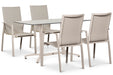 Lifestyle Ultimate/Marano 140x70 cm dining tuinset 5-delig