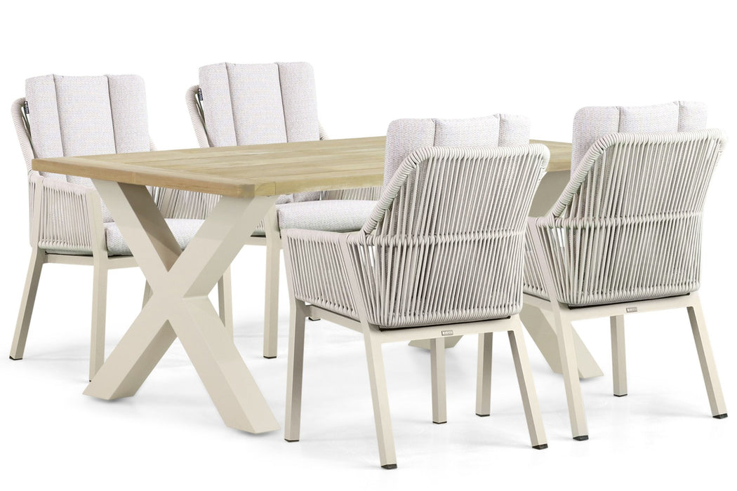 Lifestyle Verona/Cardiff 180 cm dining tuinset 5-delig - 22936