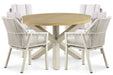 Lifestyle Verona/Rockville 120 cm dining tuinset 5-delig - 22906
