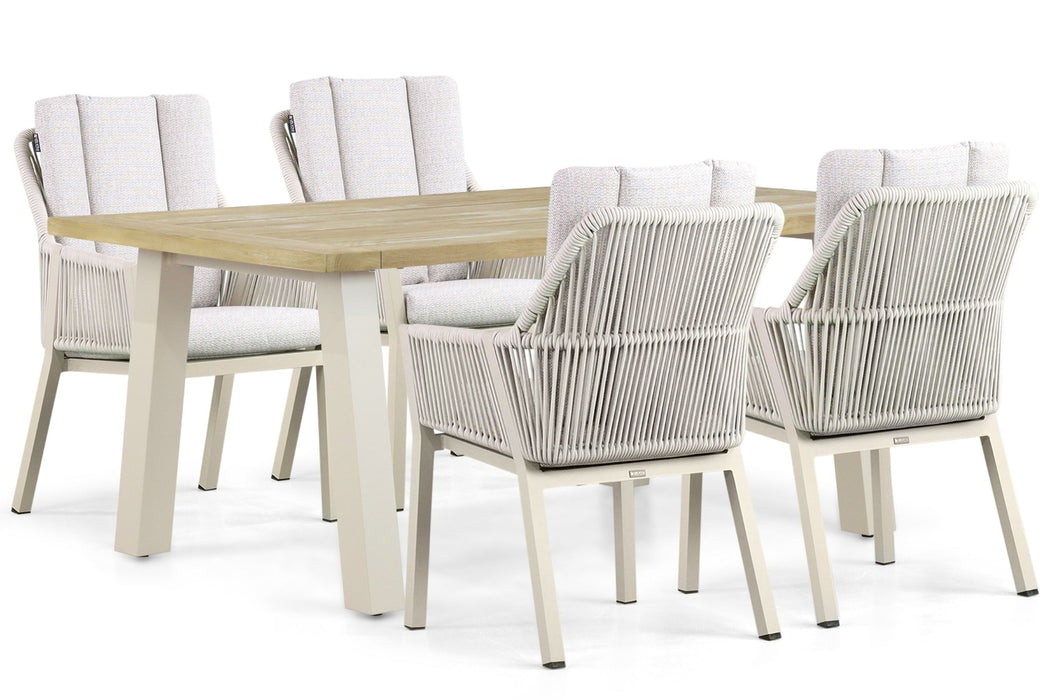 Lifestyle Verona/Glasgow 180 cm dining tuinset 5-delig