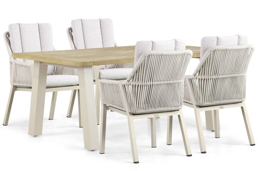 Lifestyle Verona/Glasgow 180 cm dining tuinset 5-delig
