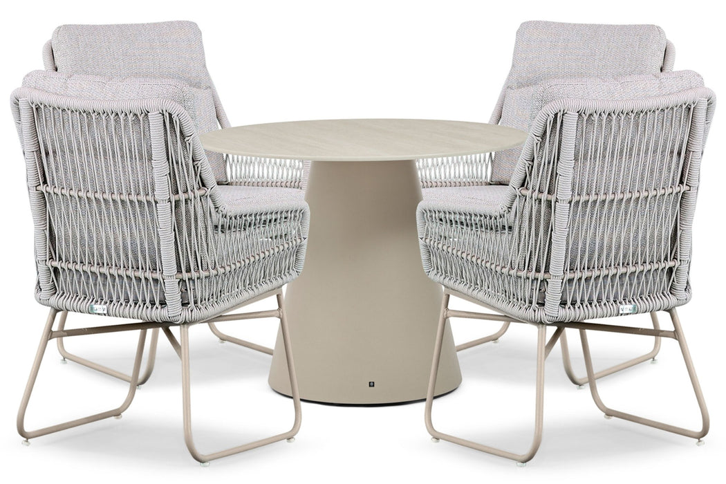 Lifestyle Vicente/Serino 100 cm dining tuinset 5-delig - 25601