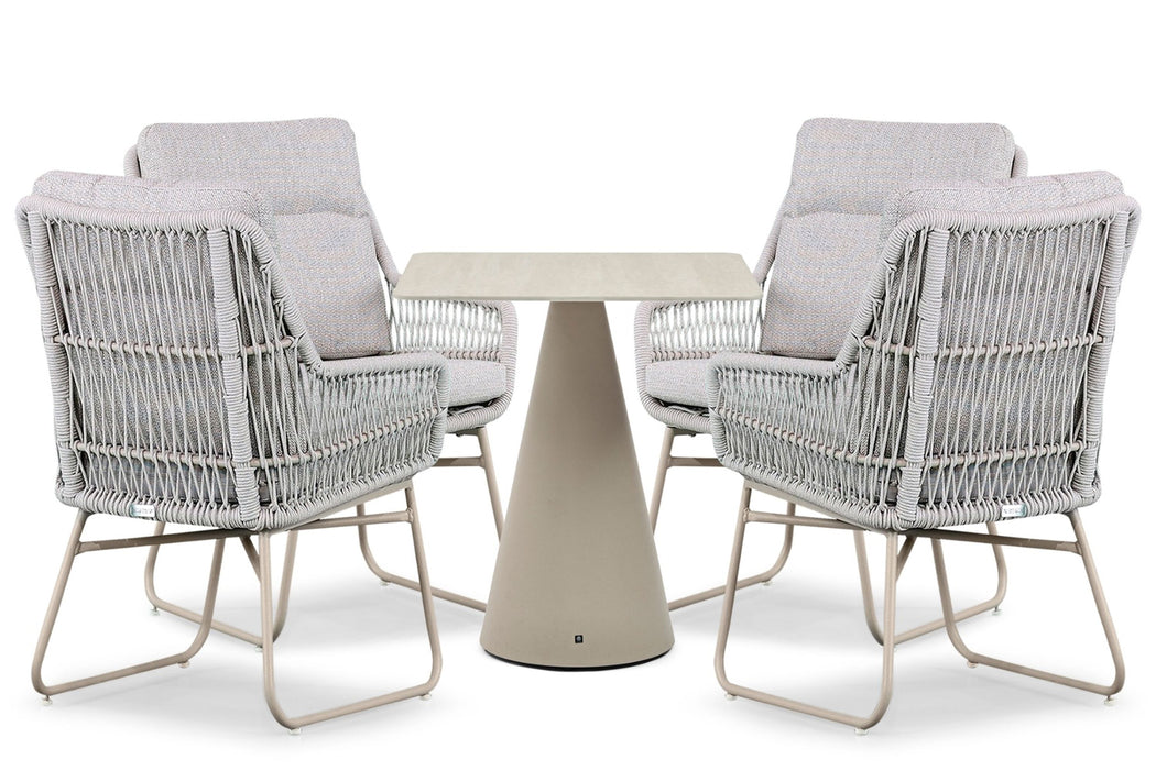 Lifestyle Vicente/Serino 70x70 cm dining tuinset 5-delig - 25608
