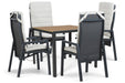 Lifestyle Vivaro/Creta 90x90 cm dining tuinset 5-delig - 25641
