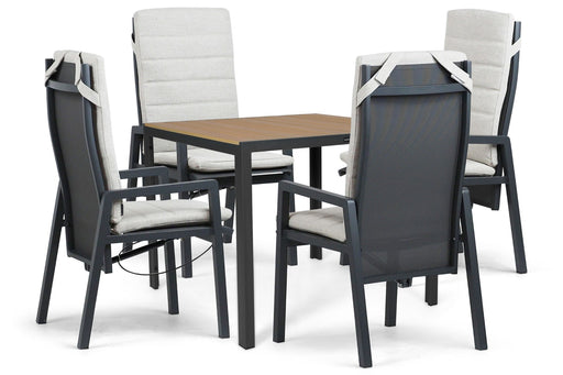 Lifestyle Vivaro/Creta 90x90 cm dining tuinset 5-delig - 25641