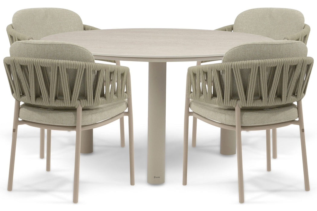 4 Seasons Outdoor Calma/Trino 140 cm dining tuinset 5-delig