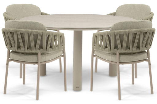 4 Seasons Outdoor Calma/Trino 140 cm dining tuinset 5-delig