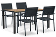 Presto Brentino/Creta 160x90 cm dining tuinset 5-delig