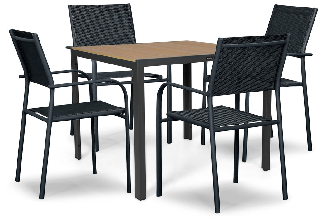 Presto Brentino/Creta 90x90 cm dining tuinset 5-delig
