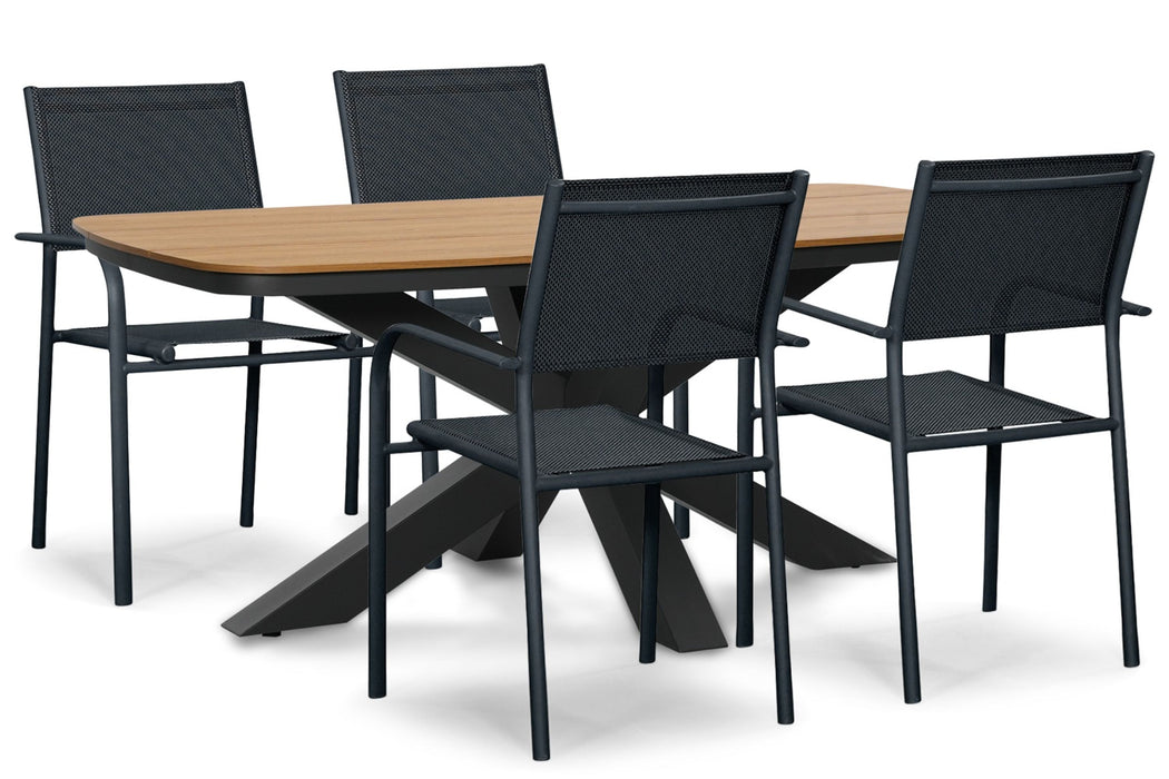 Presto Brentino/Camila 180x100 cm dining tuinset 5-delig