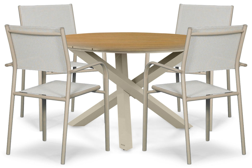 Presto Brentino/Ancona 125 cm dining tuinset 5-delig
