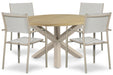 Presto Brentino/Rockville 120 cm dining tuinset 5-delig - 26956