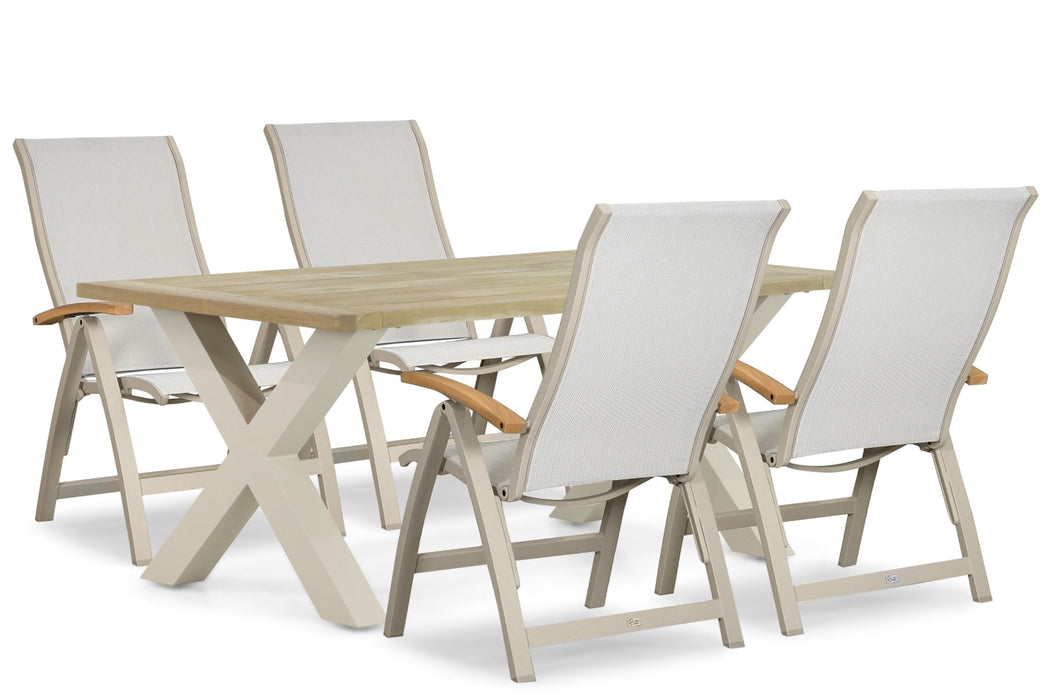 Presto Tarenta/Cardiff 180x100 cm dining tuinset 5-delig