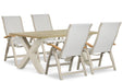 Presto Tarenta/Cardiff 180x100 cm dining tuinset 5-delig