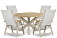 Presto Tarenta/Rockville 120 cm dining tuinset 5-delig