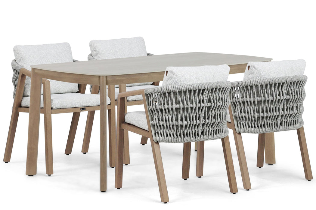 Santika Indah/Indah 160 cm dining tuinset 5-delig