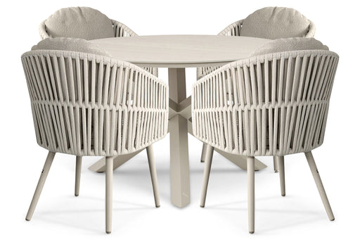 Santika Marani/Xento 120 cm dining tuinset 5-delig - 26078