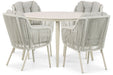 Santika Nanda/Vienna 120 cm dining tuinset 5-delig - 22793