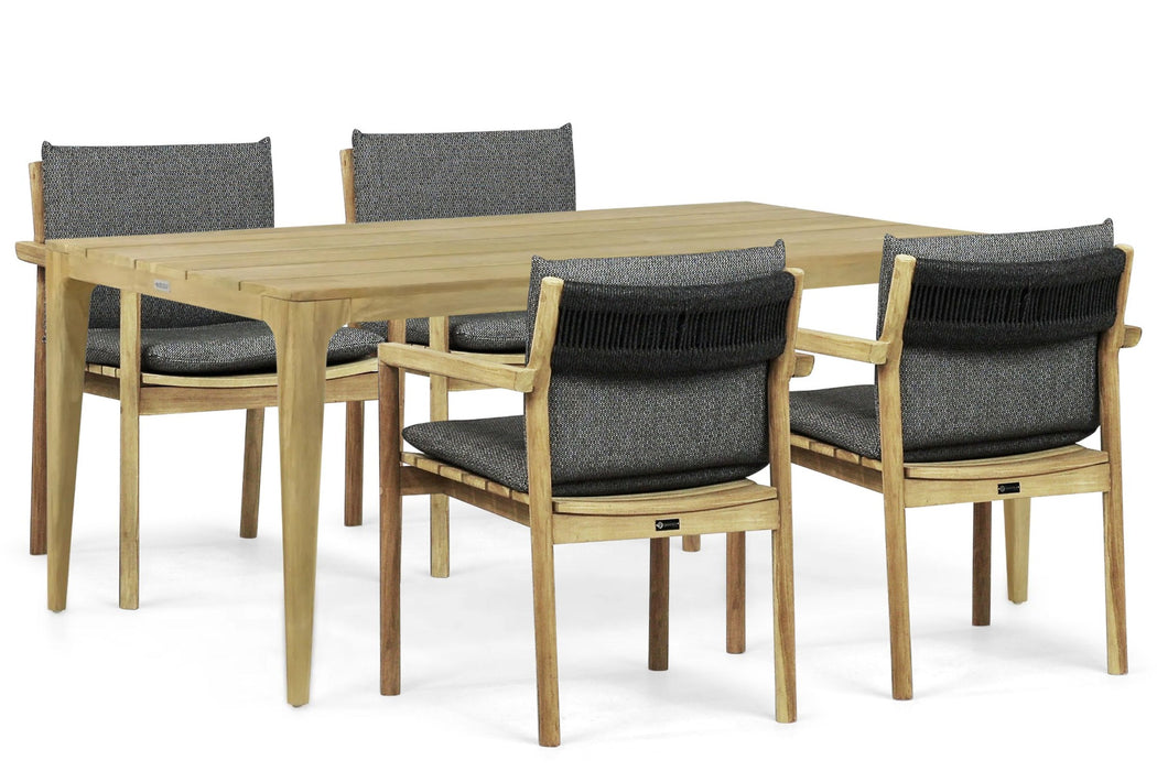 Santika Suka/Sentis 180 cm dining tuinset 5-delig - 22971