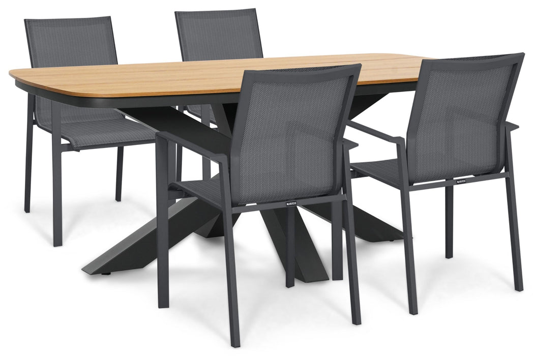 Lifestyle Timo/Camila 180x100 cm dining tuinset 5-delig