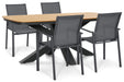 Lifestyle Timo/Camila 180x100 cm dining tuinset 5-delig