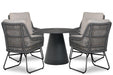 Lifestyle Vicente/Serino 100 cm dining tuinset 5-delig