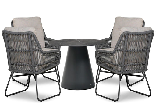 Lifestyle Vicente/Serino 100 cm dining tuinset 5-delig