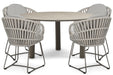 Santika Amara/Trino 140 cm dining tuinset 5-delig
