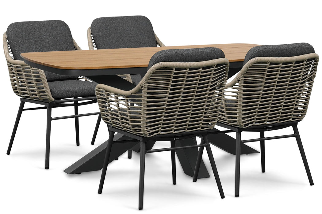 Coco Antoni/Camila 180x100 cm dining tuinset 5-delig