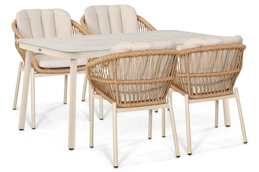 De Laan Malaga/Tavano 160x90 cm dining tuinset 5-delig - 25815