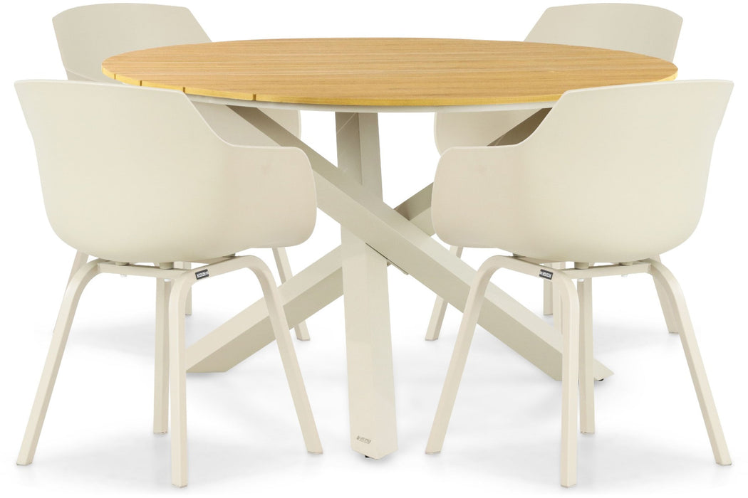 Lifestyle Salina/Ancona 125 cm dining tuinset 5-delig - 24682