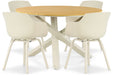 Lifestyle Salina/Ancona 125 cm dining tuinset 5-delig - 24682