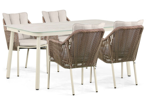 Lifestyle Marbella/Tavano 160 cm dining tuinset 5-delig - 23070