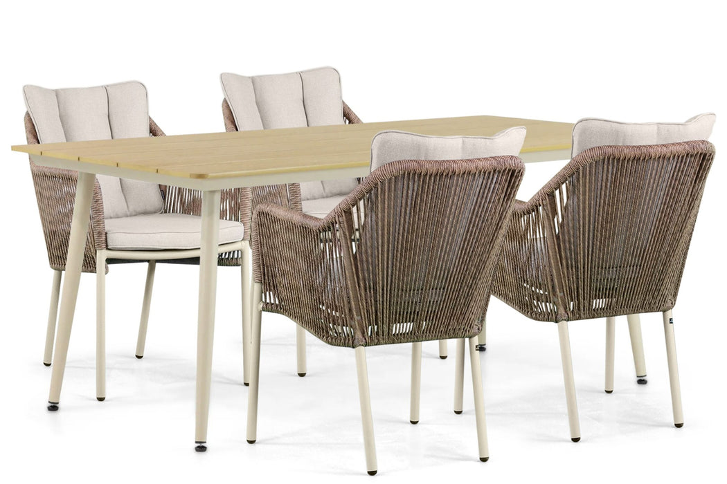 De Laan Marbella/Matale 180 cm dining tuinset 5-delig - 24506