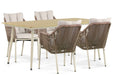 De Laan Marbella/Matale 180 cm dining tuinset 5-delig - 24506