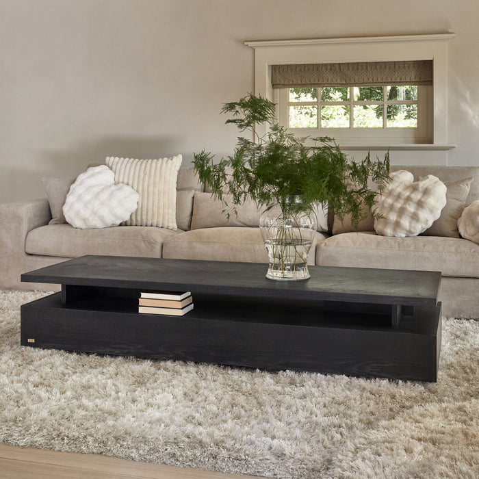 Rivièra Maison Salontafel 5th Avenue Eikenhout, 200 x 70cm - Black
