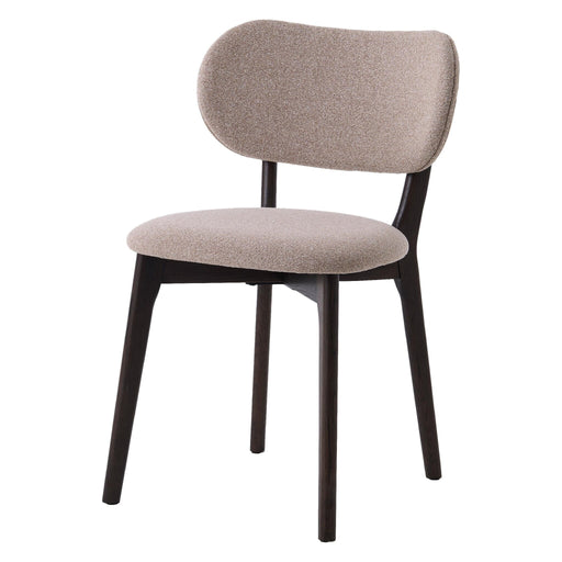 Set van 2 - Nest of Nora Eetkamerstoelen Lio - massief eiken - Gestoffeerd - Bruin