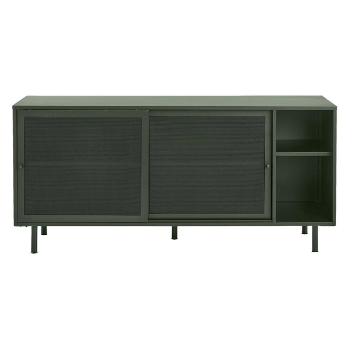 Nest of Nora Dressoir Evin - 160 cm met schuifdeuren en lades - Metaal - Groen