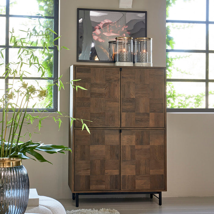 Rivièra Maison Opbergkast Mac Arthur Park Eikenhout, 151 x 105cm - Bruin