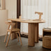 Ethnicraft Organisch Bureau Boomerang Gevernist Eikenhout, 160 x 83cm - Naturel