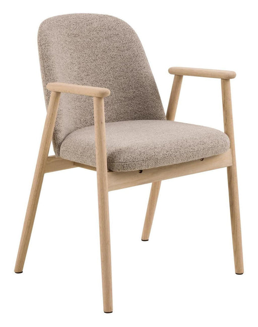 Bendt Eetkamerstoel Kenson Bouclé - Beige - Japandi