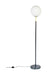 Zuiver Vloerlamp Orion Glas, 145cm - Zwart