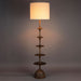 Dutchbone Vloerlamp Cath Mangohout en linnen, 180cm - Bruin
