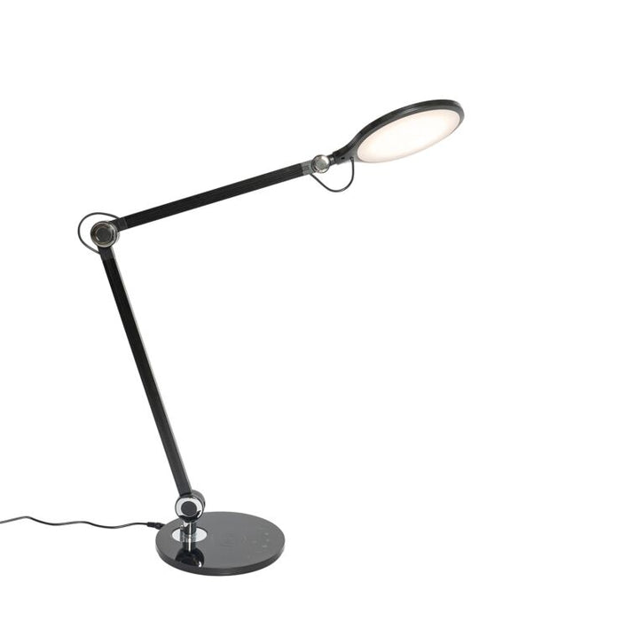 Design tafellamp zwart LED touch inductielader - Don